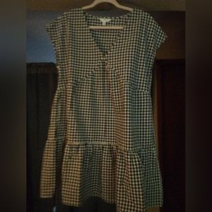 Time & Tru checkered dress size M 8/10